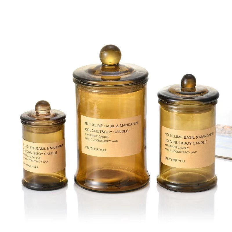 Candle Making Glass Jars - Candela di vetro copertura aromaterapia candela