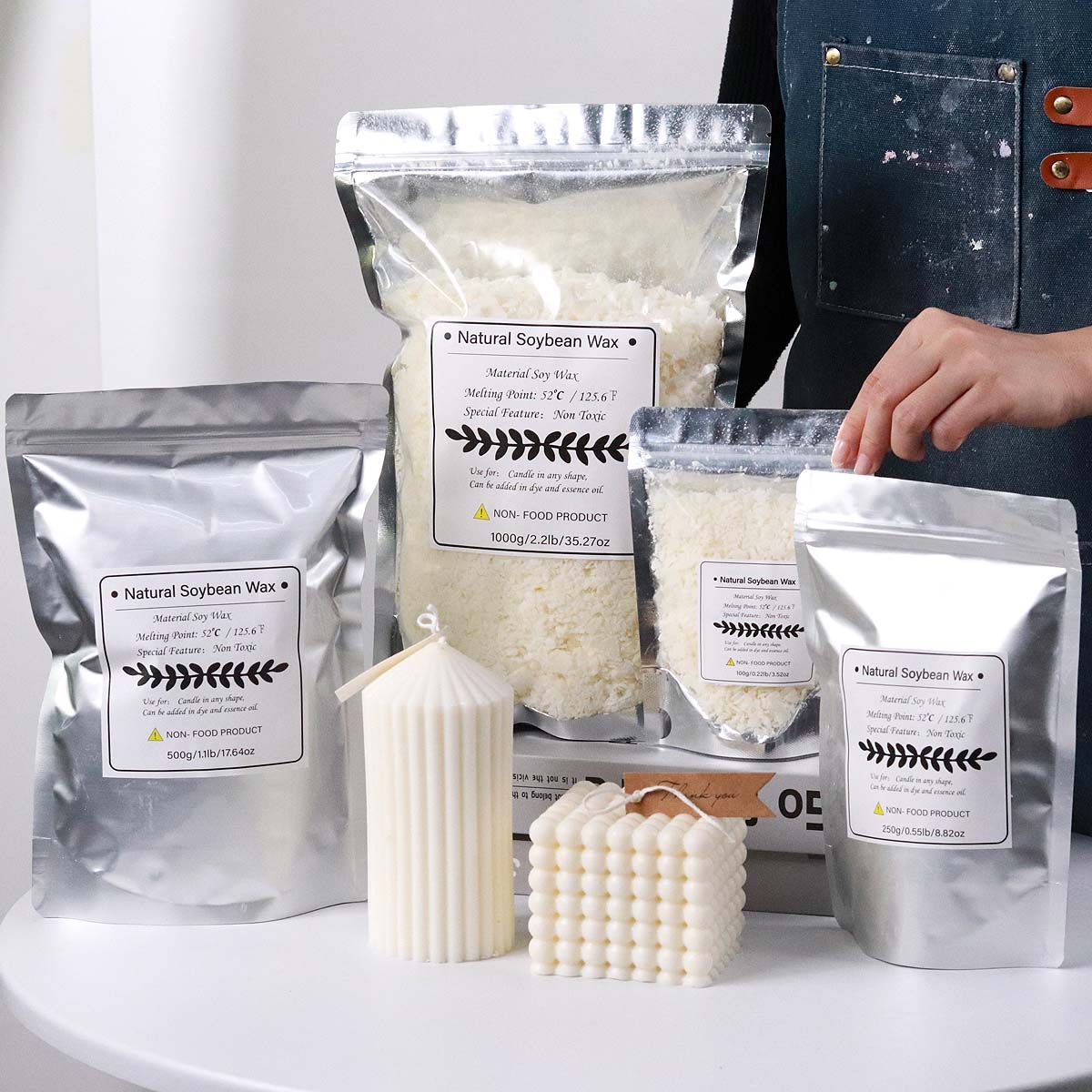 100/250/500/1000g Fiocco di ce - Candle Making Raw Material recensione e prezzo