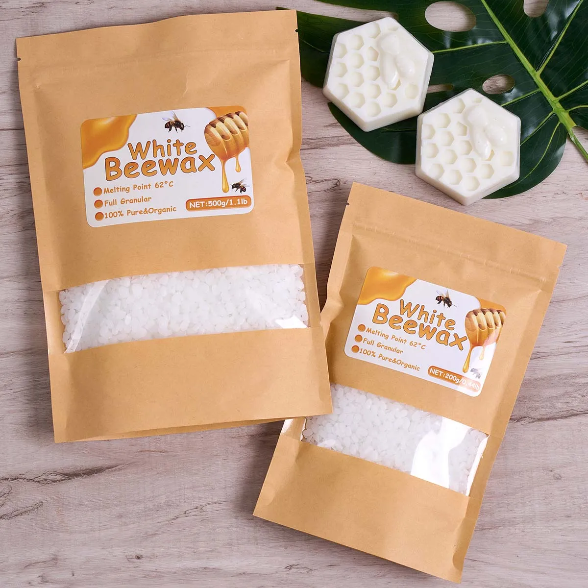 500g Cera d'api bianca Candela - Candle Making Raw Material recensione e prezzo