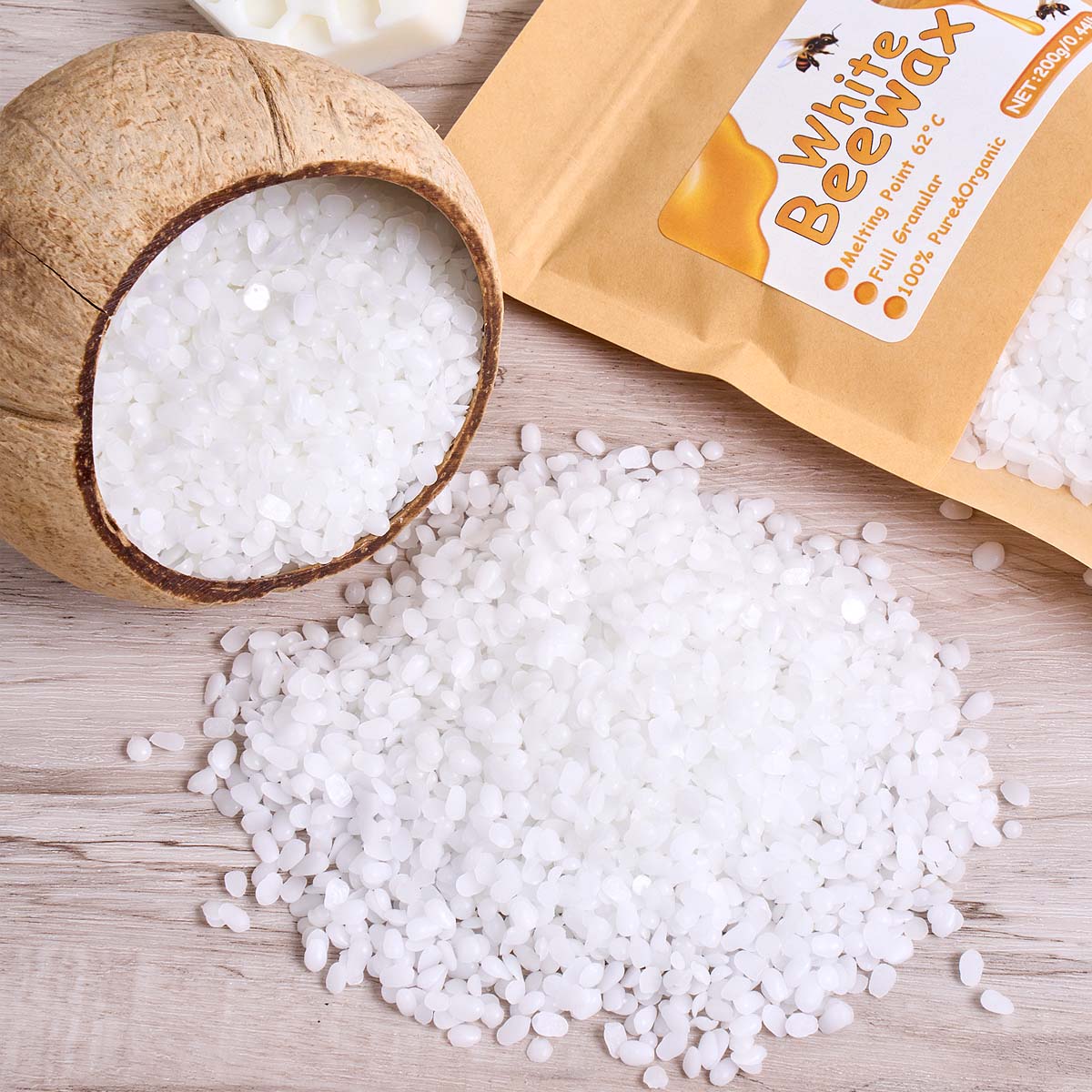 500g Cera d'api bianca Candela - Candle Making Raw Material recensione e prezzo